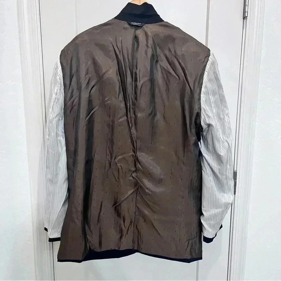 Joseph & Feiss Gold 48L Navy Blue Blazer 100% wool multiple pockets - Picture 2 of 11